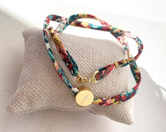 Collar cruz plata chapado oro/ personalizado/ajustable/BORN HOPE Liberty