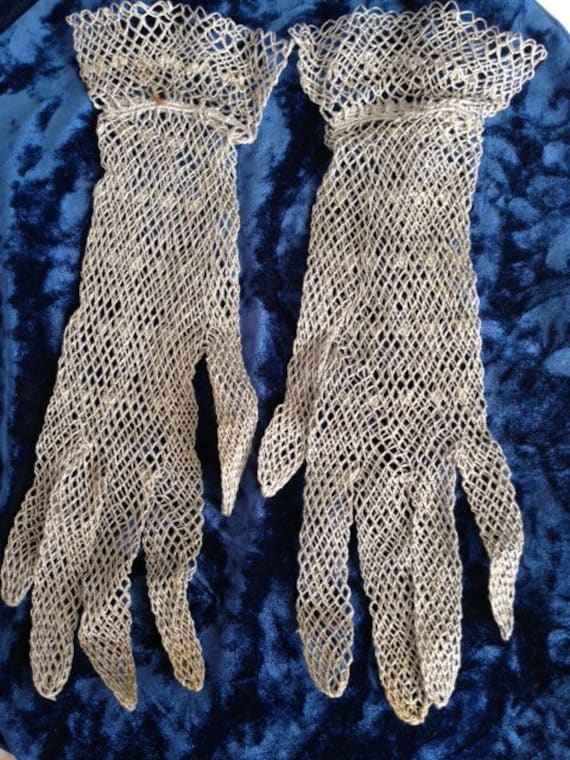 Antique Crocheted Gloves from Spain
