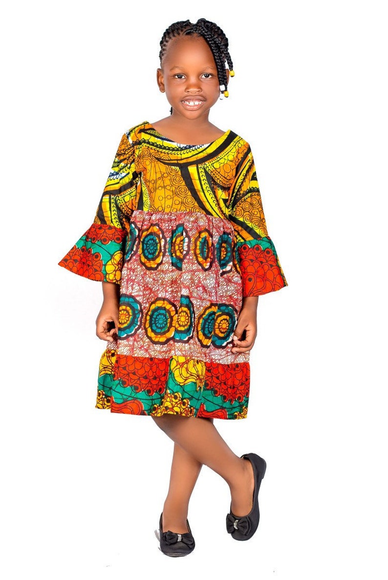 African Prints Girls Dress African Kids Outfit African ...
