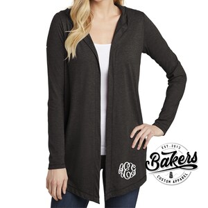 District women's perfect tri hooded cardigan cheap