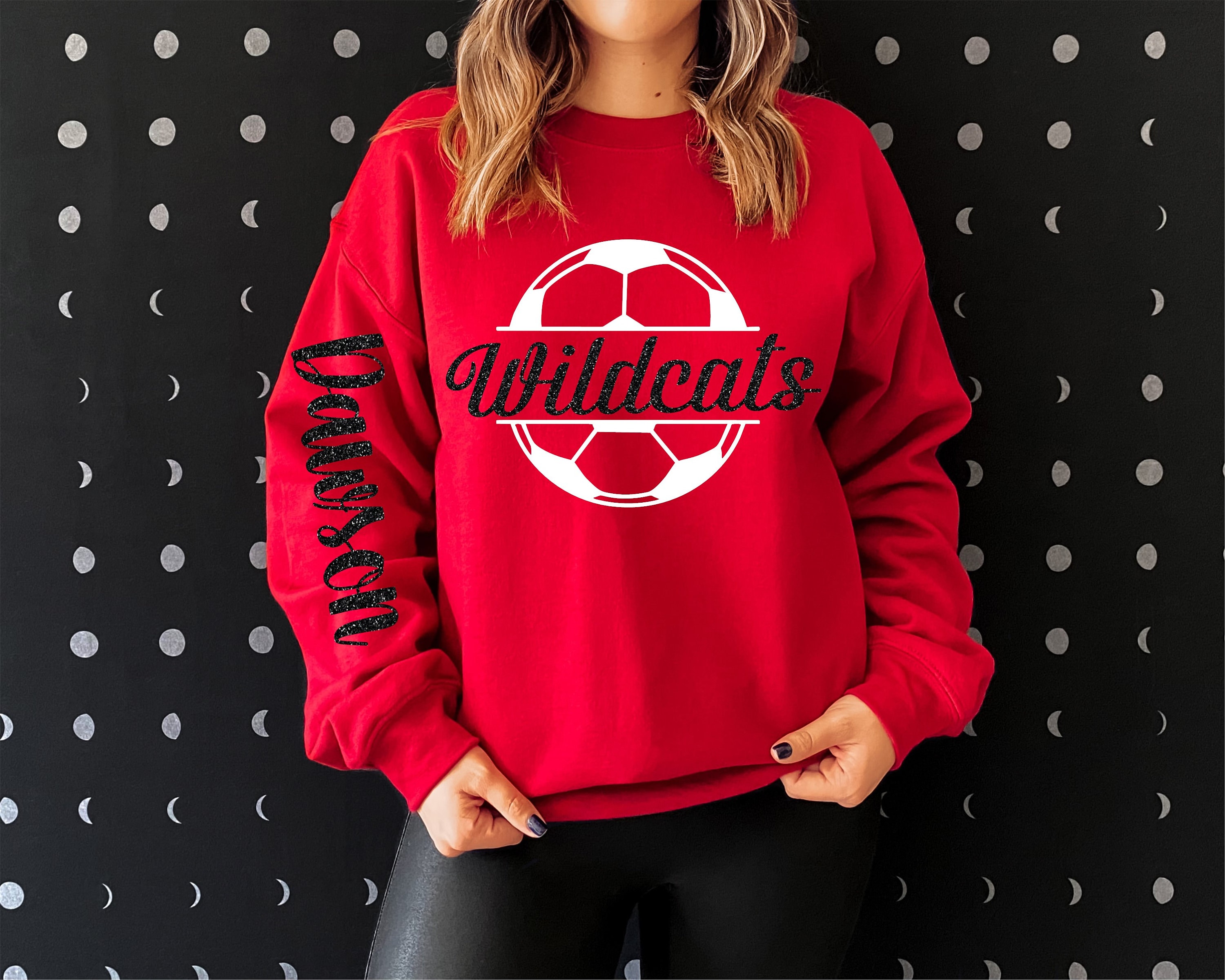 OurWildflowers Custom Soccer Hoodie | Personalize with Colors, Team Name and Player Name | Soccer Team Gear | Soccer Gift Ideas | Soccer Sweatshirts