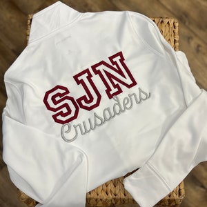 Embroidered Front & Back Jacket - Custom Colors - Dance Team Apparel - Personalized Cheerleader Gift