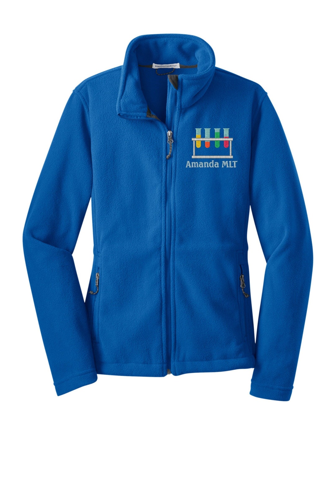 Lab Technician Embroidered Jacket With Test Tubes - MLT MT Embroidered ...