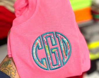 Monogrammed Lilly Short Sleeve Tshirt| Monogrammed Lilly Shirt| Monogrammed  Lilly  Shirt | Personalized | Short Sleeve