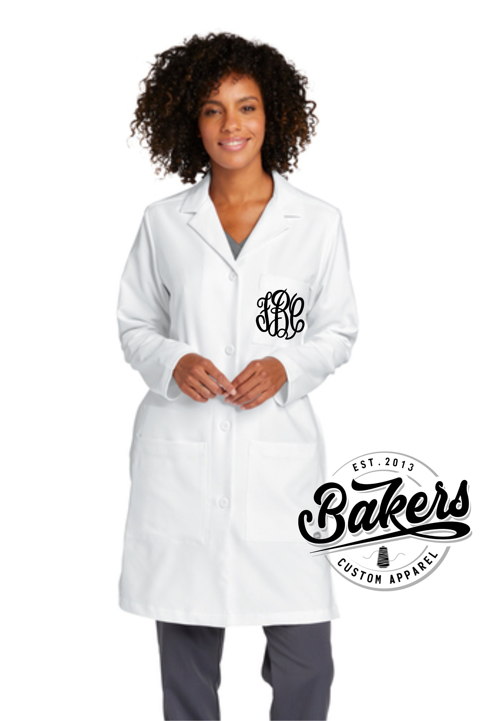 Embroidered Lab Coat Ladies Custom Lab Coat White Coat Workwear Personalized Etsy