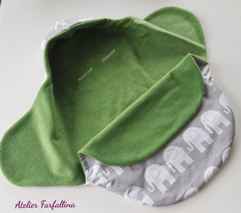 Impact blanket for baby seatPuckdecke Elephant