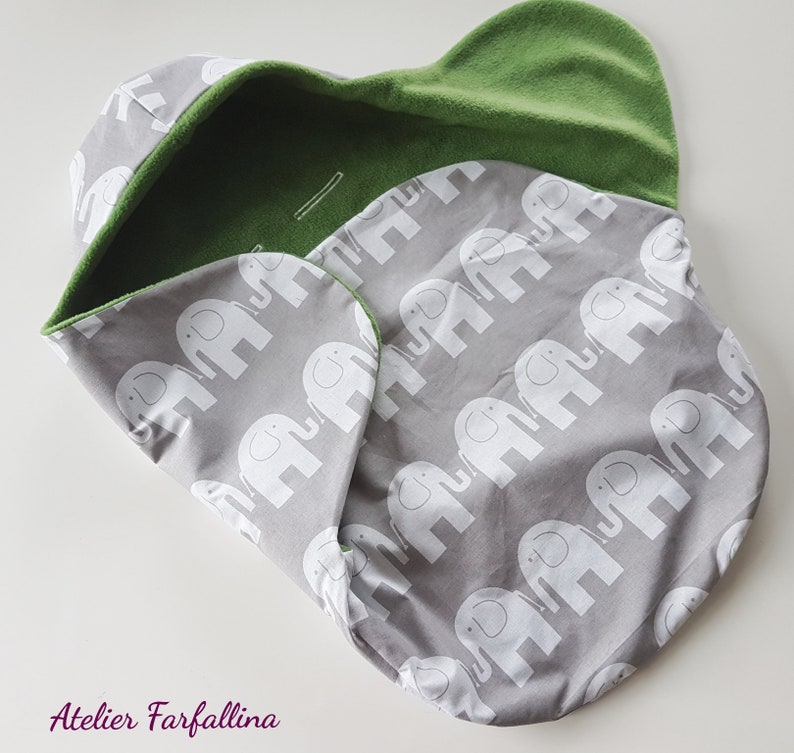Impact blanket for baby seatPuckdecke Elephant