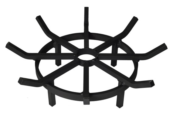 Heavy Duty 24 Inch Wagon Wheel Firewood Grate For Fire Pit Etsy