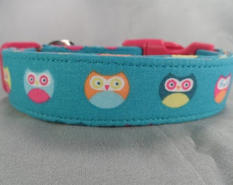 Adorable Owls Dog Collar