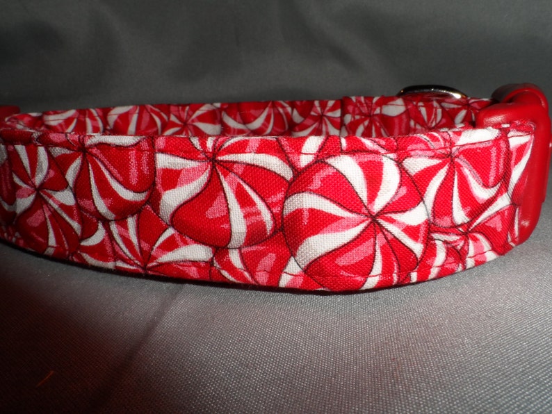 Candy Peppermint Christmas Dog Collar image 1