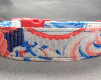 Independence Day Cupcakes Dog Collar