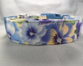 Blue and Yellow Pansy Collar