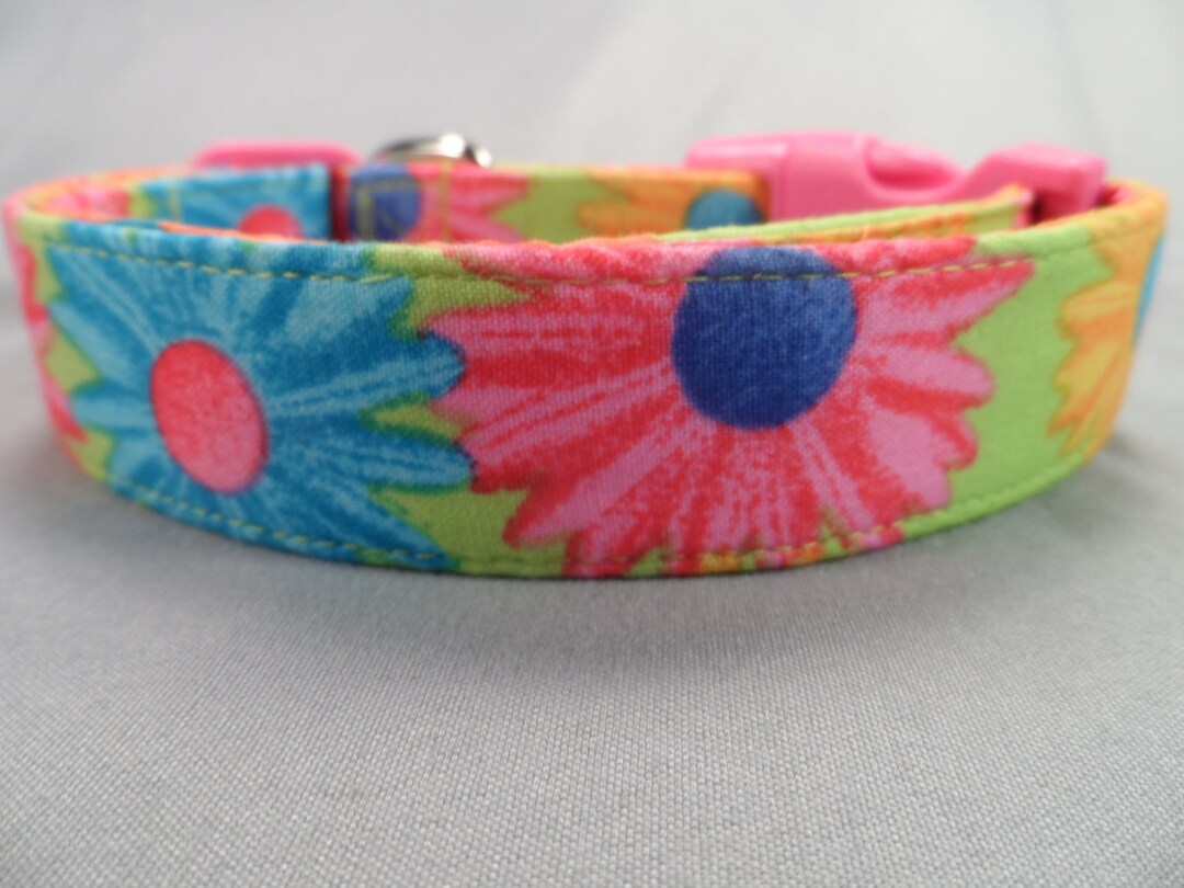 Hippie Daisy Dog Collar Etsy