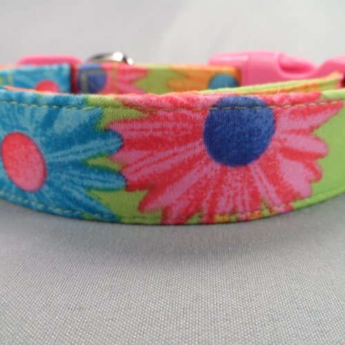 Daisy Dog Collar Leather Dog Collar Large Dog Collar Etsy