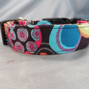 Funky Graphic Circles Dog Collar