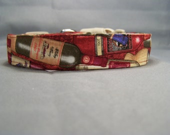 Vineyard Dog Collar Red Wine Dog Collar