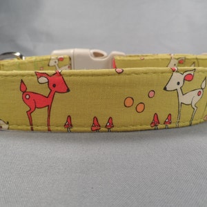 Woodland Animals Dog Collar image 1