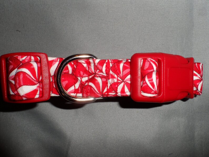 Candy Peppermint Christmas Dog Collar image 4