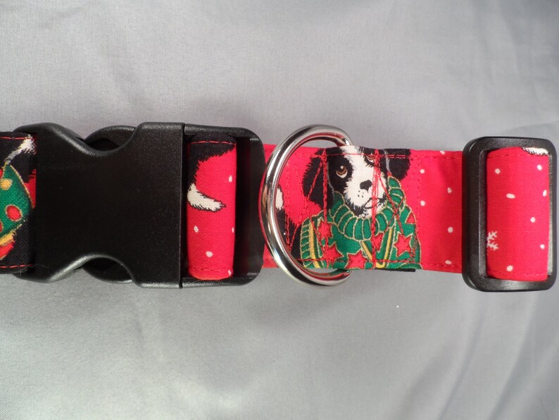 Wide Christmas Dog Collar 1.5 inch wide Christmas Dog Collar Etsy