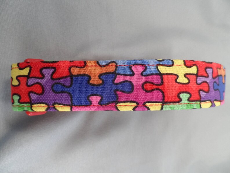 Puzzle Dog Collar Etsy
