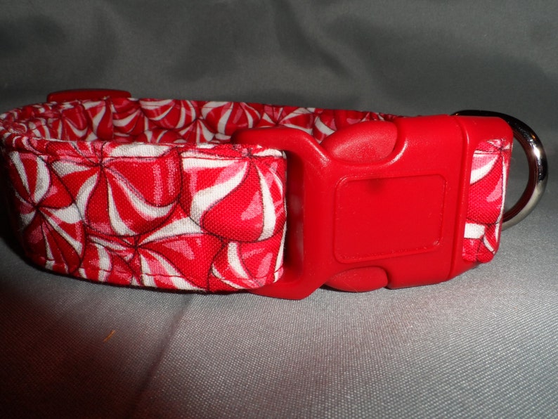 Candy Peppermint Christmas Dog Collar image 3