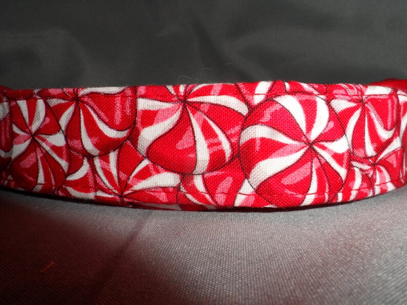 Candy Peppermint Christmas Dog Collar image 2