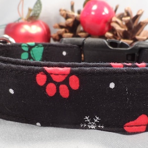 Christmas Dog Collar, Santa Paws Dog Collar
