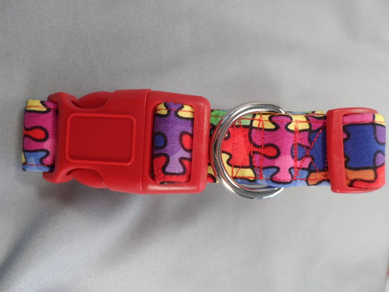 Puzzle Dog Collar Etsy