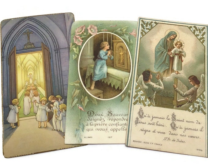 Antique Communion Remembrance Cards, Vintage Holy Prayer Cards, Catholic Ephemera Etsy
