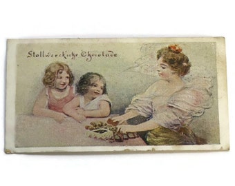 Vintage German Advertising Trade Card - Stollwerck Chocolade -