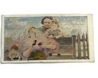 Vintage German Advertising Trade Card - Stollwerck Chocolade -