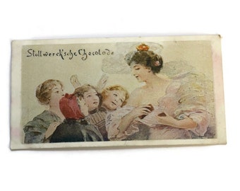 Vintage German Advertising Trade Card - Stollwerck Chocolade -