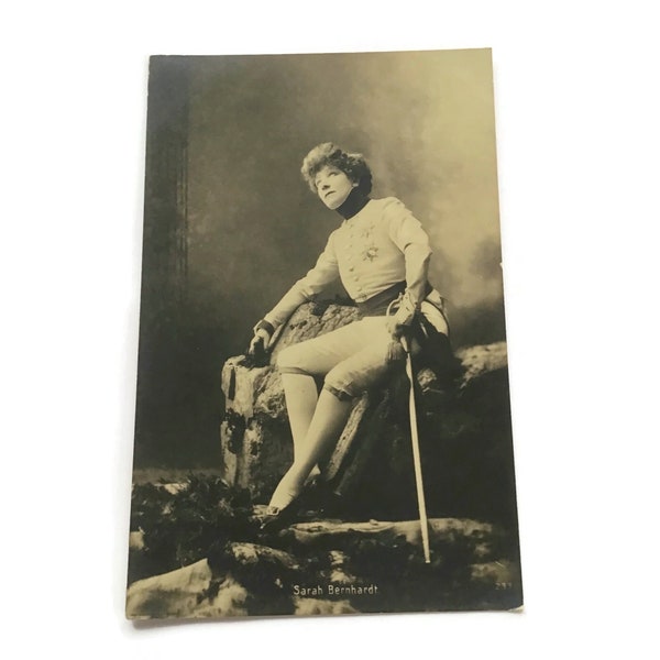 Sarah Bernhardt in L'Aiglon, Vintage French Actress Postcard