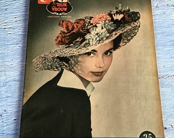 Vintage Nederlands vrouwenweekblad 1950, Eva Het Rijk Der Vrouw