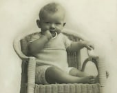 Vintage Baby Photograph, Family Photo Children Picture Photo, Real Picture Postcard