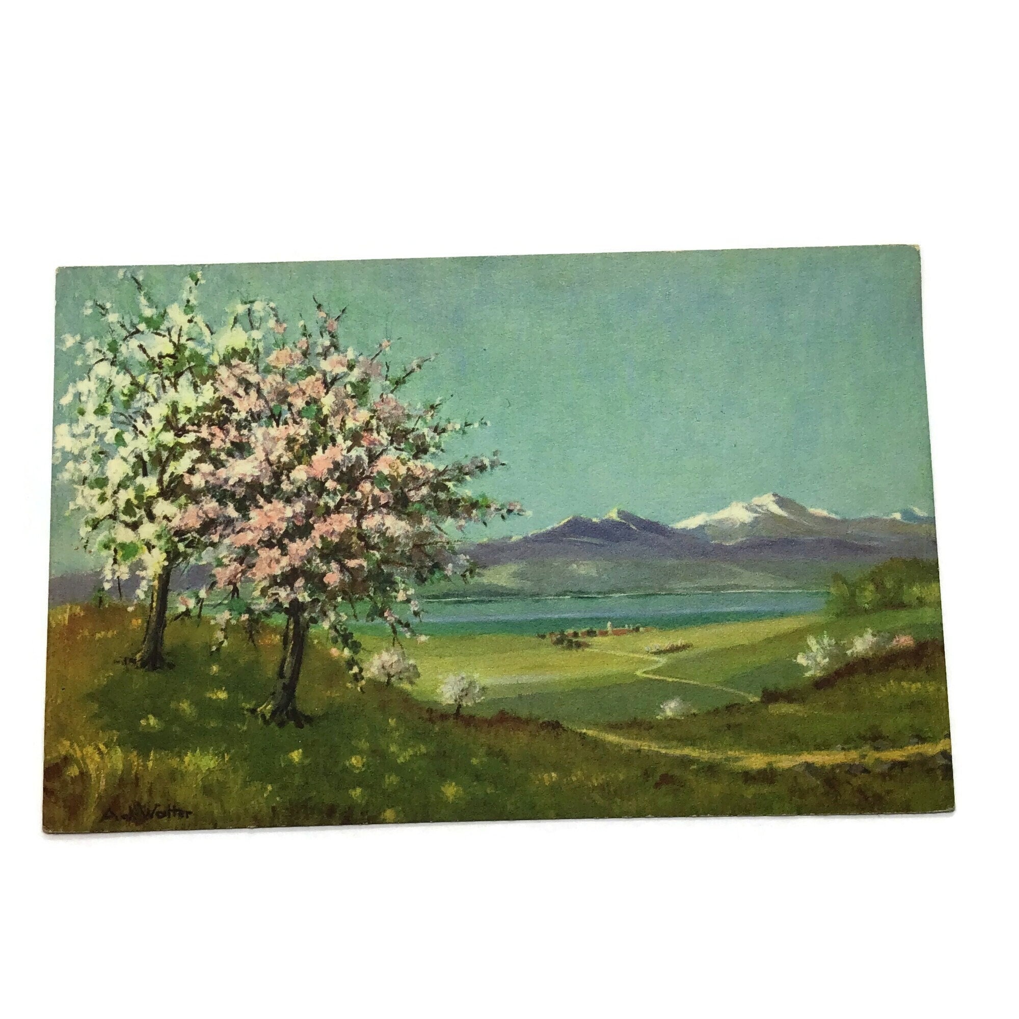 Vintage Landscape Countryside Postcard Art Artist Postcards Etsy UK