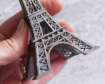 Small Eifel Tower Statue, 6" Metal Eifel Tower, French Paris Souvenir, Modern Home Decor, Fathers Day Gift