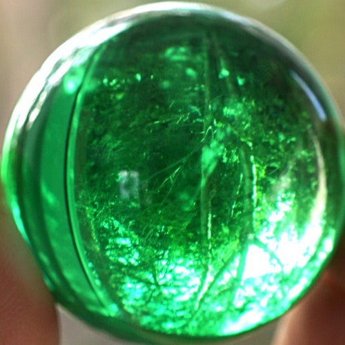 Large Aqua Blue Crystal Ball Sphere Huge Glass Ball 39mm 1 Etsy