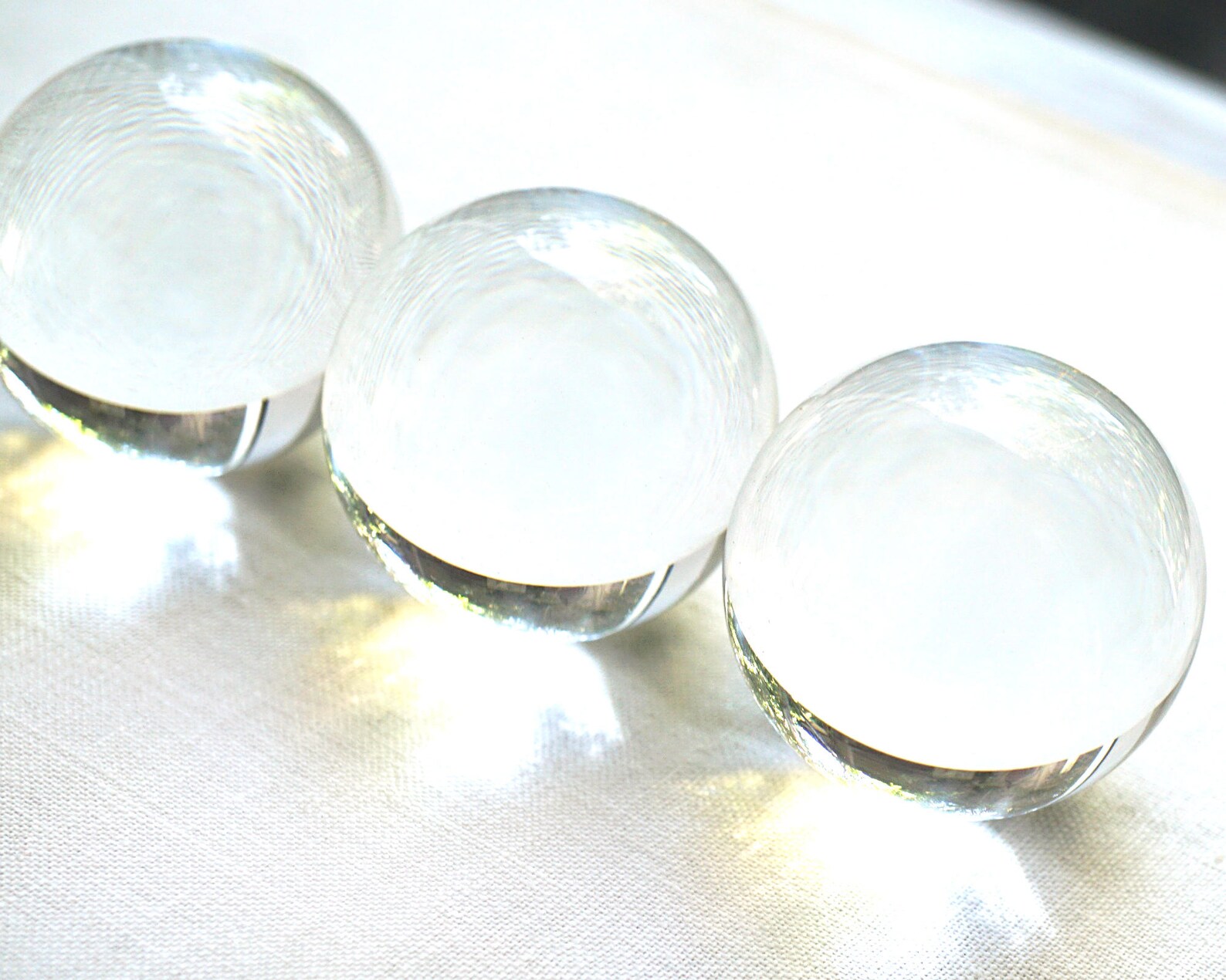 Modern Home Decor Ball Clear Crystal Ball Huge Glass Ball 39mm Etsy