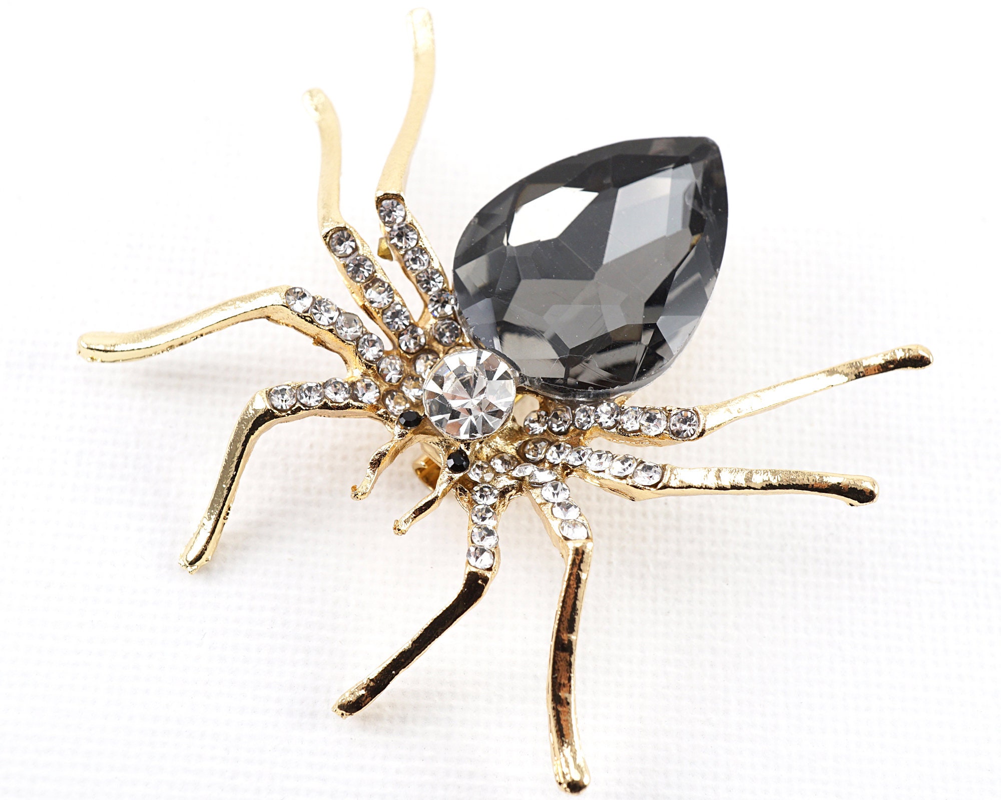 Fashion Green Classic Spider Insect Brooch Crystal Brooch Men And