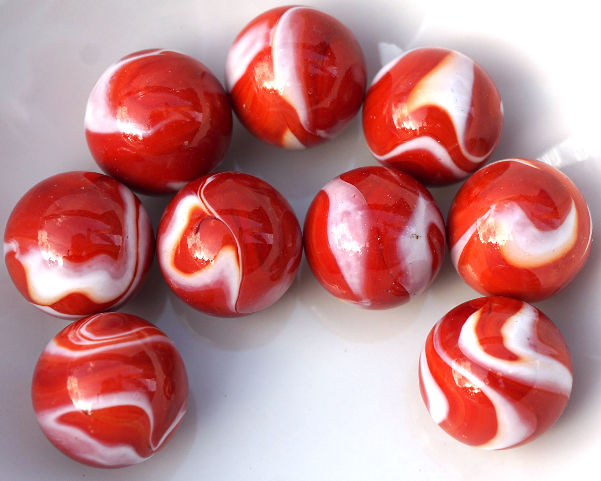 画材 Red Marble Genuine Wilger Marble Red Cranberry Marble Ball