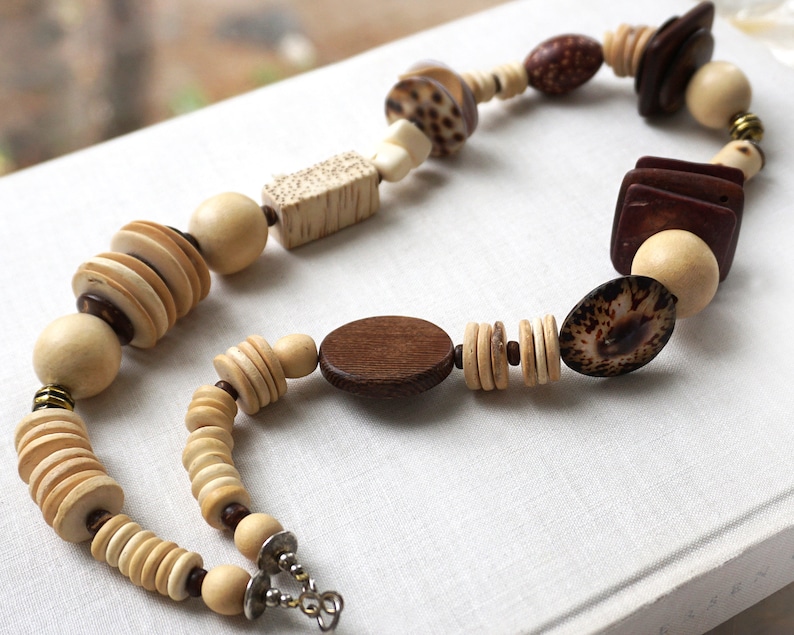 Mix Bead & Wood Necklace main image 0
