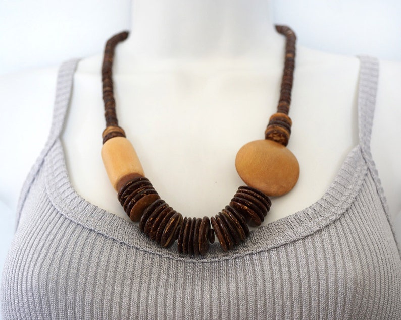 Vintage jewelry 70s statement necklace Big chunky necklace Etsy