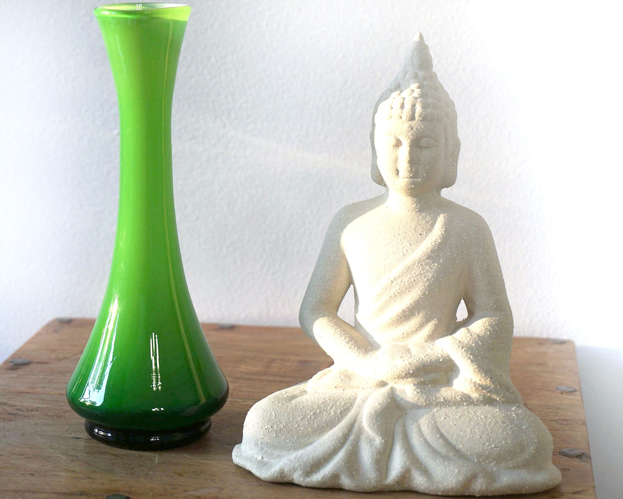 Mid Century Hand Blown Glass Vase White Cased Glass Vase 50s Etsy Canada