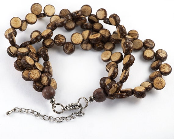 ON VACATION Natural Coconut Wood Bracelet, Multi … - image 3