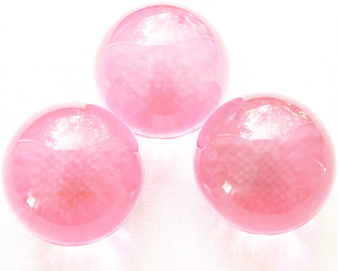Light Pink Crystal Ball Huge Glass Ball 39mm Large Marble Big Etsy