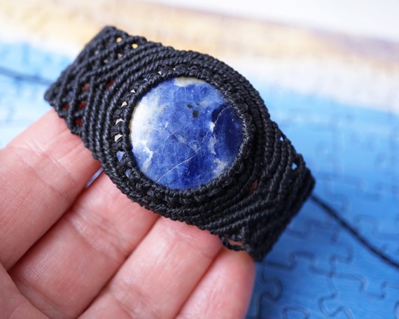 Macrame stone sale bracelet