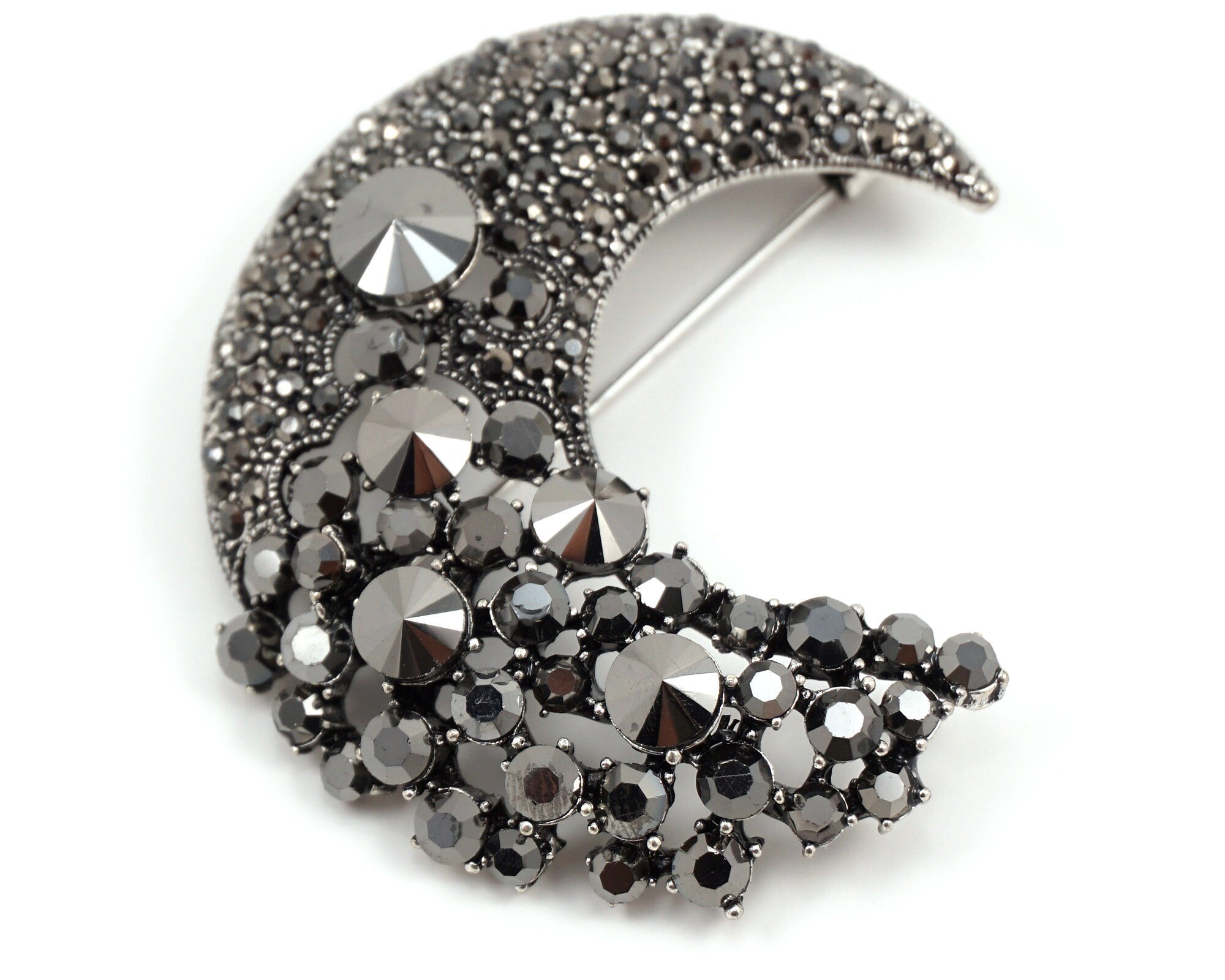 ☆TATIANA☆ Old Moon Antique Pearl Brooch BCH0094 Alva Museum Replicas DIANA GODDESS of the MOON Brooch