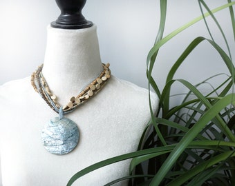 Vintage 70's Plastic Necklace Green Marble Effect - Etsy Canada