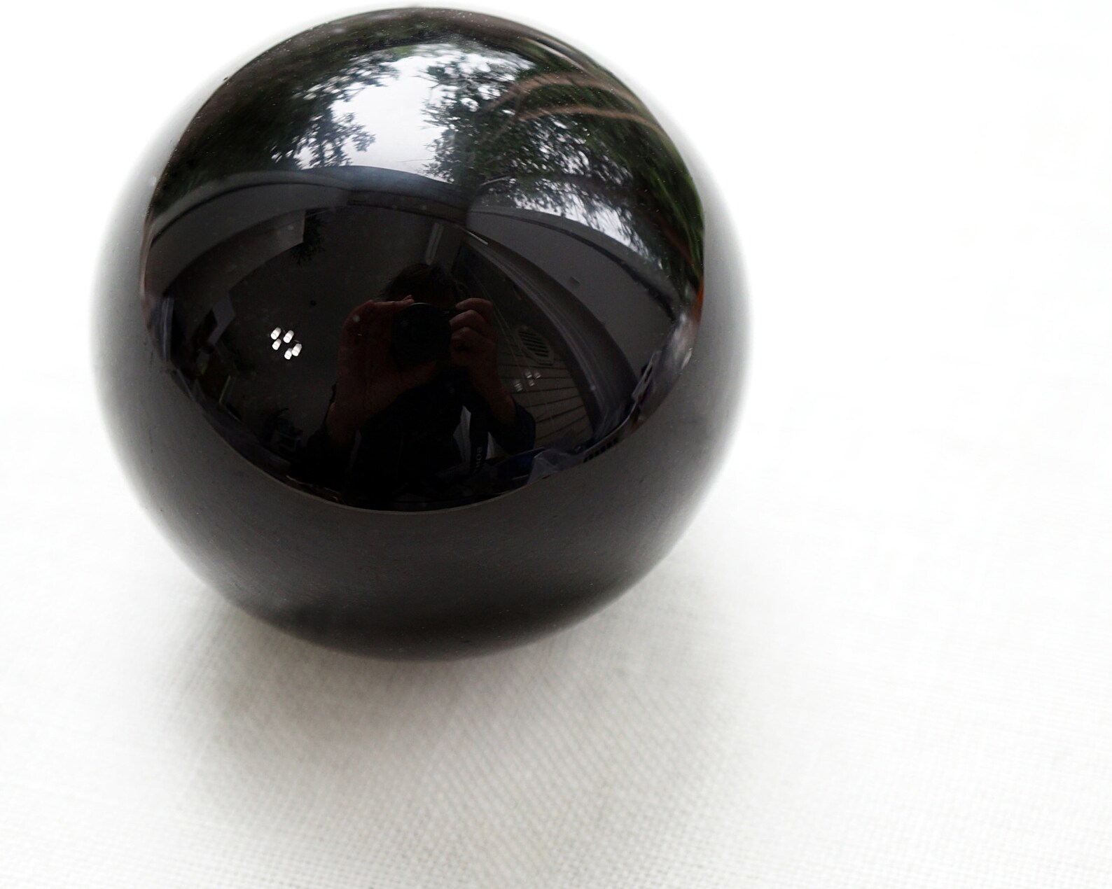 Black Crystal Ball Huge Glass Ball 39mm Large Marble Big Glass Etsy